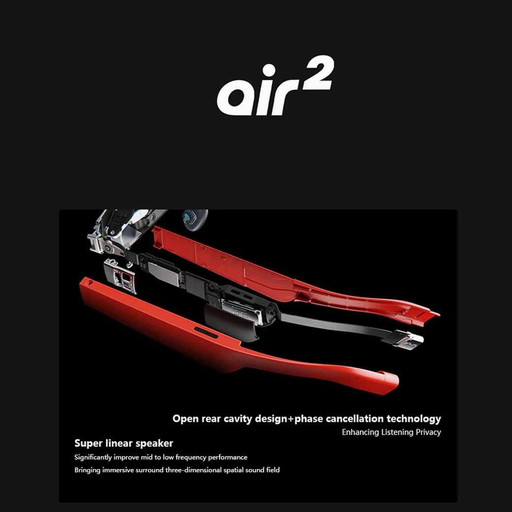 XREAL Air 2 (2023) Red – AR Glasses Gen-2