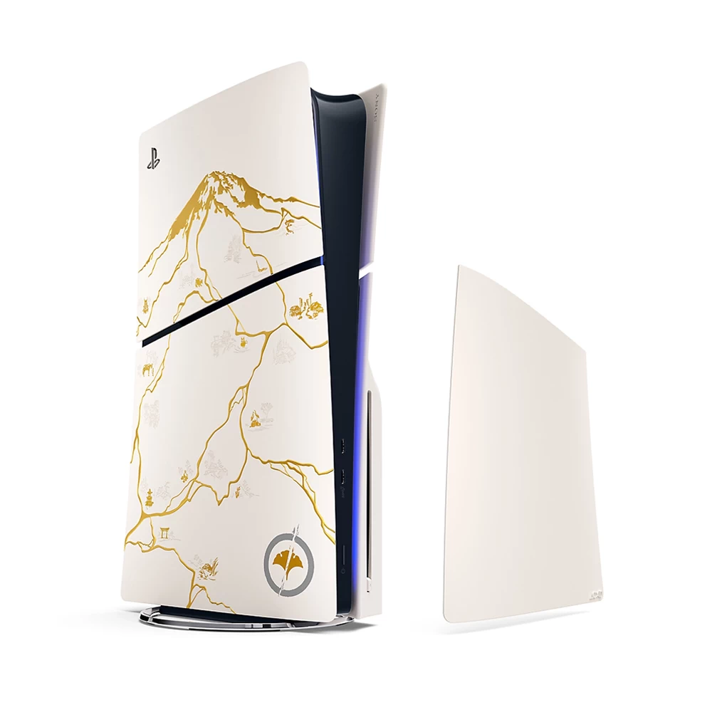 PS5 Slim : Console Cover - Ghost of Yōtei Gold Limited Edition