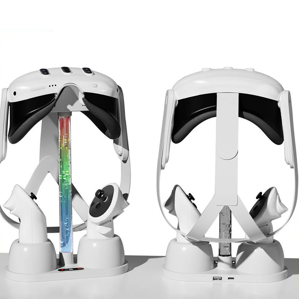 Meta Quest 3 : Stand RGB Dual Charge (ALL-IN-ONE)