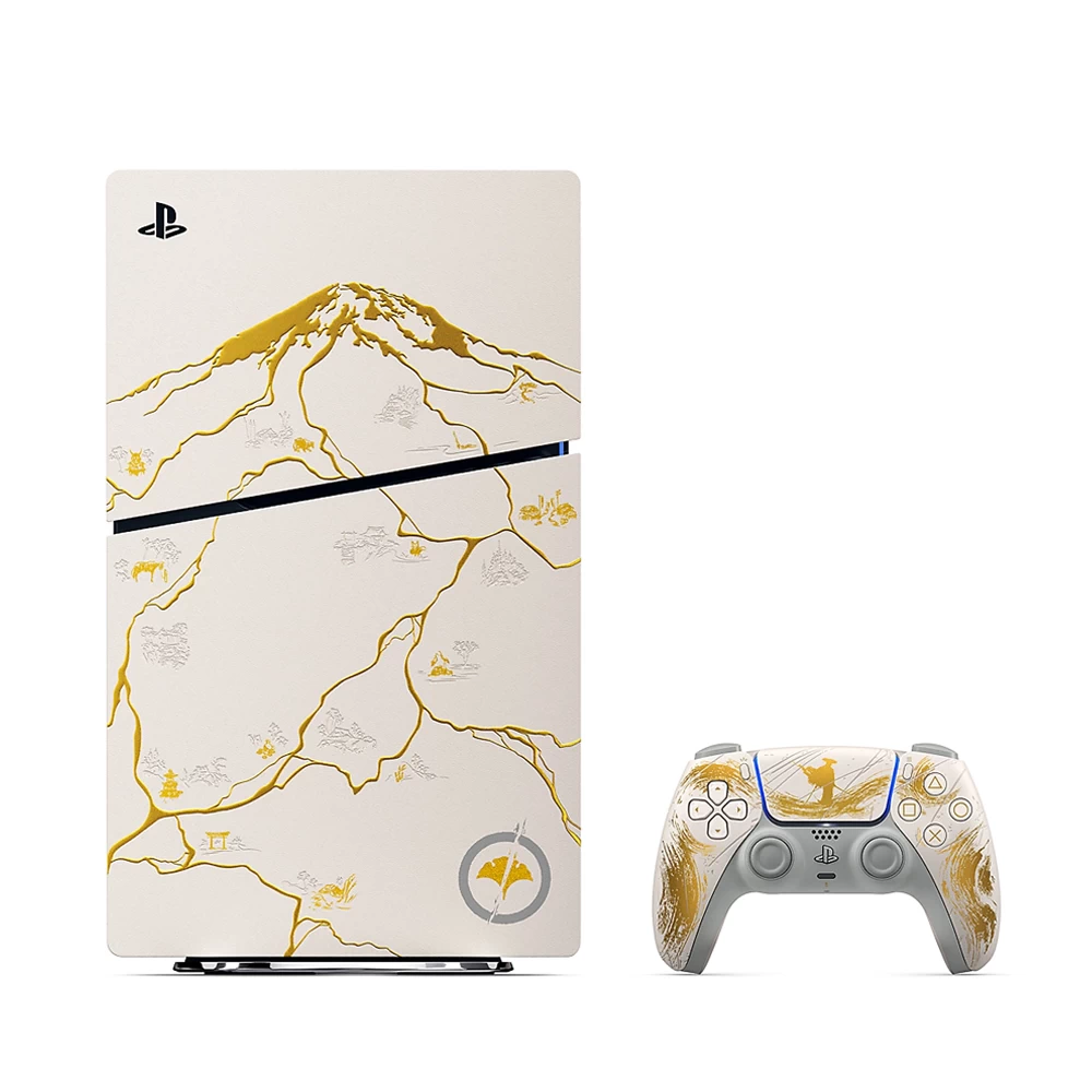 (NEW) PlayStation 5 Slim – Ghost of Yōtei Gold Limited Edition Bundle