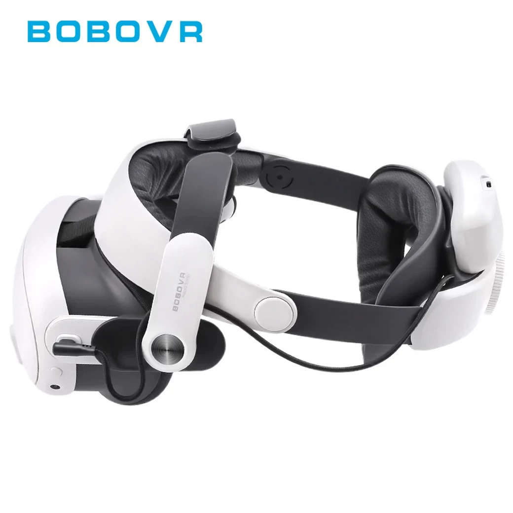 Meta Quest 3 : BOBOVR M3 Pro Head Strap Compatible With Magnetic Battery 5200mAh