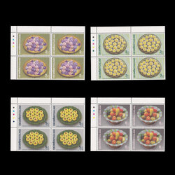 บล็อค 4 (มุมสี) แสตมป์สัปดาห์สากลแห่งการเขียนจดหมาย 2533