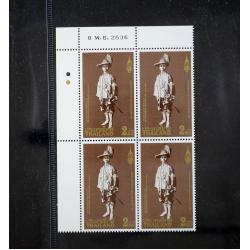 บล็อค 4 (มุมวันที่) ชุดฉลองพระบรมราชสมภพ 100 ปี พระบาทสมเด็จพระปกเกล้าเจ้าอยู่หัว