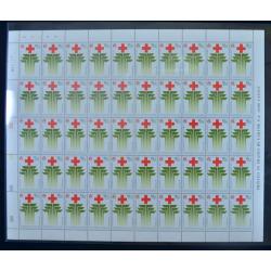 แสตมป์ 125 ปี กาชาดสากล (เต็มแผ่น50ดวง)