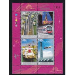 แสตมป์ 100ปี กระทรวงคมนาคม (เต็มแผ่น4ดวง) #111 หายาก