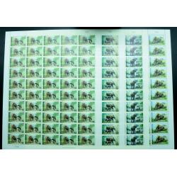 แสตมป์ช้าง (เต็มแผ่น50ดวง)