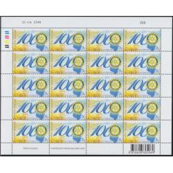 แสตมป์ฉลอง 100ปี โรตารีสากลองค์การบำเพ็ญประโยชน์ระหว่างประเทศ (เต็มแผ่น)