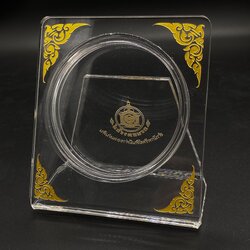 กรอบอะคริลิคใส่เหรียญจังหวัดขนาด 7 ซม. สำหรับตั้งโชว์