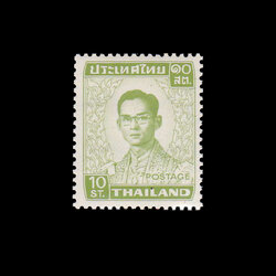 แสตมป์พระรูป ร.9 ชุดที่ 5 ดวง 10 ส.ต. โรงพิมพ์ GPB. Japan สภาพนอก