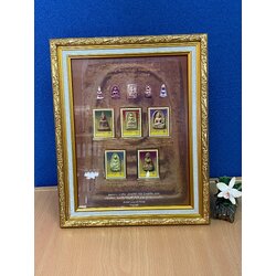 กรอบรูปที่ระลึก แสตมป์พระเครื่องเบญจภาคี แบบ 2