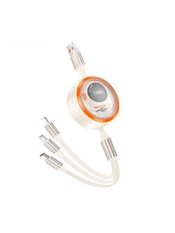 DU50 ASTRONAUT 3-IN-1 DOUBLE-PULL RETRACTABLE CHARGING CABLE