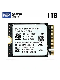 WD PC SN740 M.2 NVMe 2230 PCIe 4.0x4 SSD (1TB)