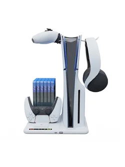 PS5 Slim : iPlay Multi-Functional Stand + Headphone Holder