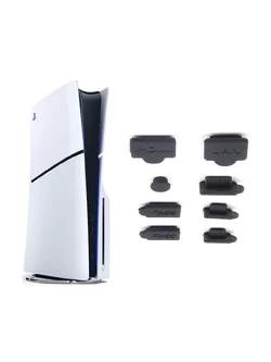 PS5 Slim : Dust Cover 8 Piece (ซิลิโคนกันฝุ่น)