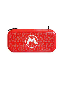 Nintendo Switch Lite Case Carry Mario M Red