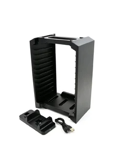 PS5 Slim : Dual Controller Charger Dock Stand Tower