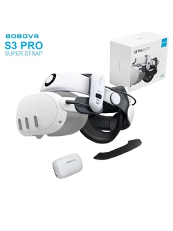 Meta Quest 3 : BOBOVR S3 Pro Battery Head Strap Accessories Head Air Conditioning and 10000mAh