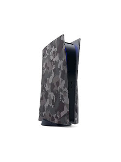 PS5 : Console Cover Grey Camouflage