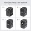 C22 TRAVEL ADAPTER WITH RETRACTABLE CABLE