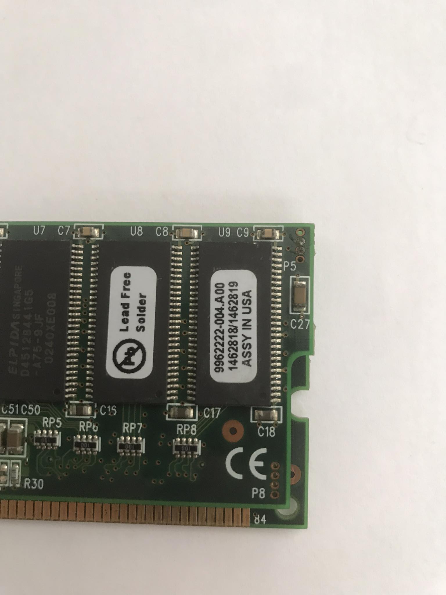 Kingston 512MB PC100 SDRAM Server Memory ECC Register / 313617-B21 / KTC3617/512 (Used) // สินค้ารับประกัน โดย บริษัท อะไหล่เซิร์ฟเวอร์ จำกัด