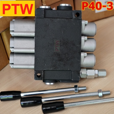 คอนโทรนไฮโดรลิควาวร์(4หุน) PTW P40-3(3แกน)(40L.)(3,000-4,600PSI)