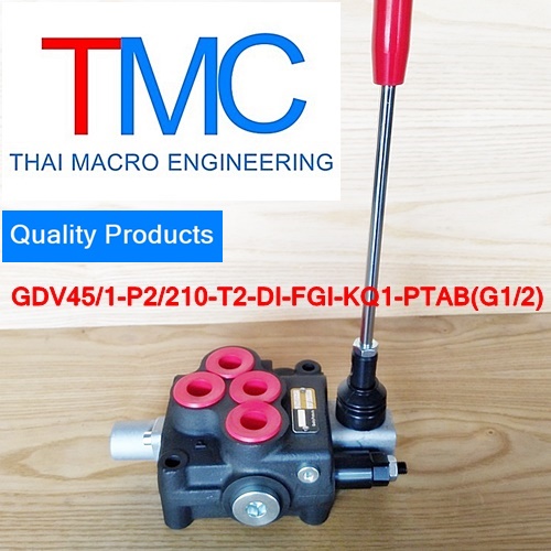ไฮโดรลิคคอนโทรน1แกน4หุนมีCarry over (45-55L)(4,500Psi/310Bar)(Quality Product)GDV45/1-P2/210-T2-DI-FGI-KQ1-PTAB(G1/2)