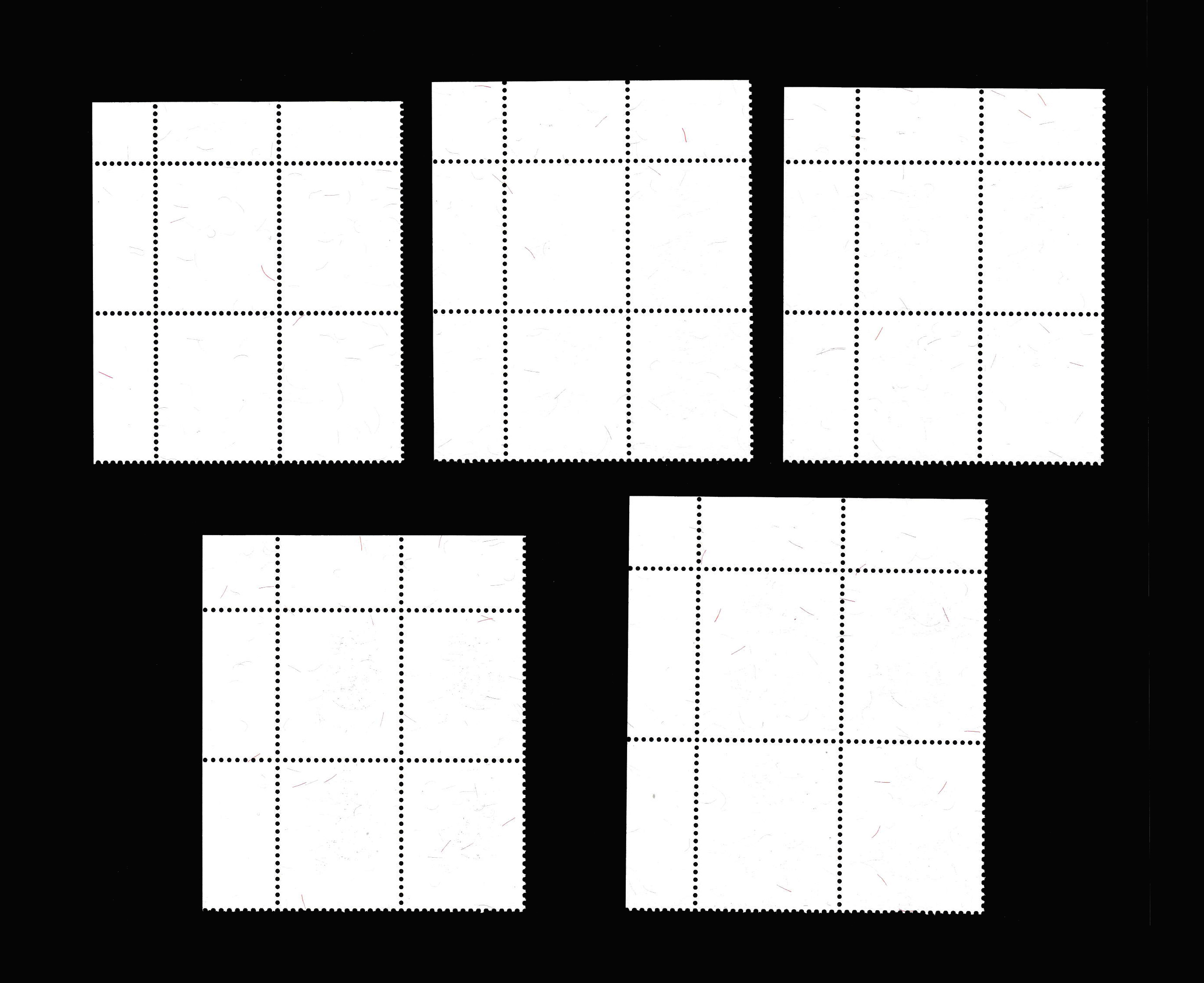 บล็อค 4 แสตมป์พระรูป ร.9 ชุดที่ 10 ครบทุกโรงพิมพ์ (เลขตอง 222) หายาก