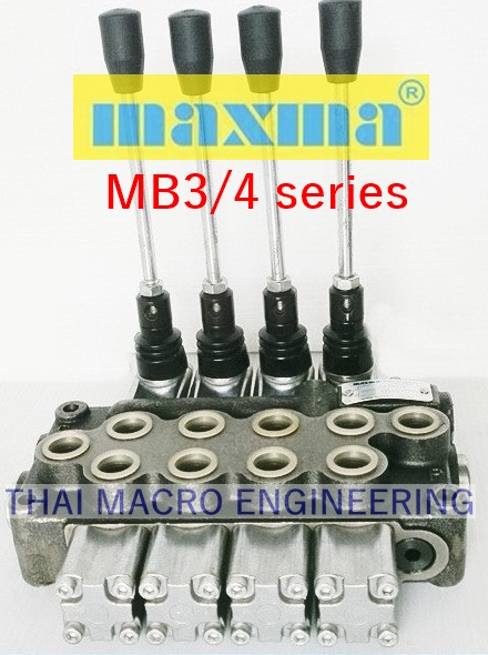 ไฮโดรลิคคอนโทรลวาล์ว(4แกน)hydraulic control valve maxma MB3/4U2 1A1L10(45L/min)(4,600Psi/315Bar)
