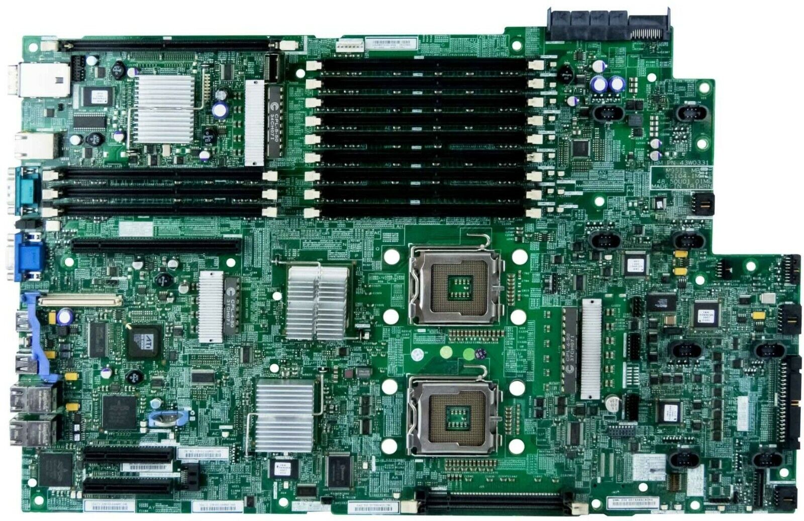 IBM Server Mainboard 12xDDR2 Fb-Dimm 2xLGA771 SAS 3xRJ-45 Xseries X3650 // 43W8250 (Used) // สินค้ารับประกัน โดย บริษัท อะไหล่เซิร์ฟเวอร์ จำกัด
