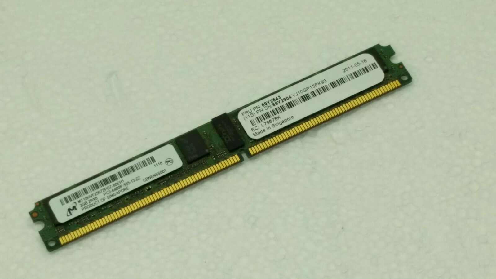 69Y2843 IBM SYSTEM STORAGE 2GB CACHE MEMORY DIMM PC2 FOR DS35XX 69Y2904 สินค้ารับประกัน โดย บริษัท อะไหล่เซิร์ฟเวอร์ จำกัด.