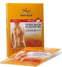 พลาสเตอร์แผ่นแปะบรรเทาปวด ตราเสือ (สูตรร้อน/เย็น) เล็ก 1 กล่อง(24 unit) 虎标牌膏药