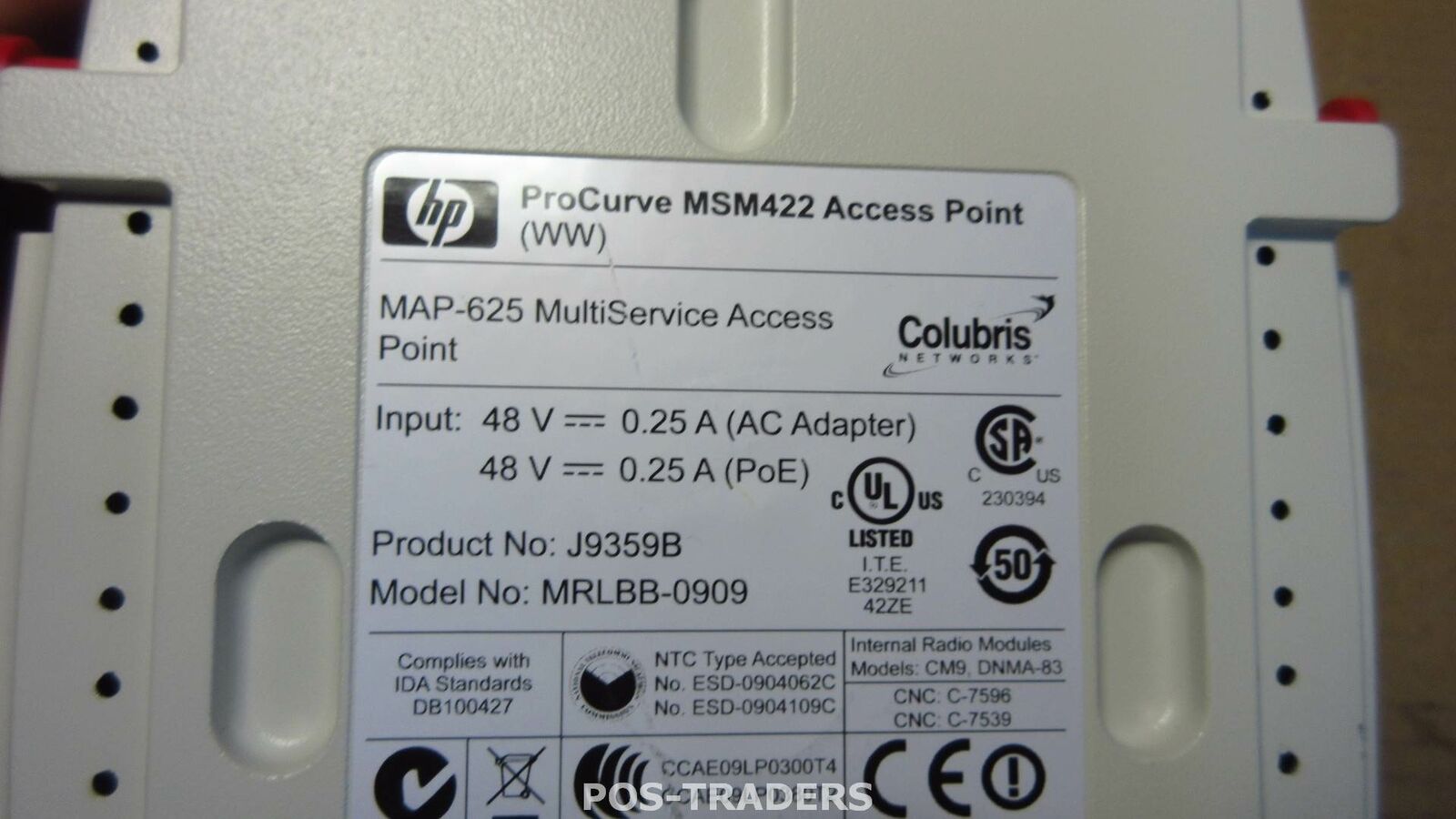 HP ProCurve Enterprise R4 HPE // MSM422 Access Point / J9359B MRLBB-0909 (Used) // สินค้ารับประกัน โดย บริษัท อะไหล่เซิร์ฟเวอร์ จำกัด