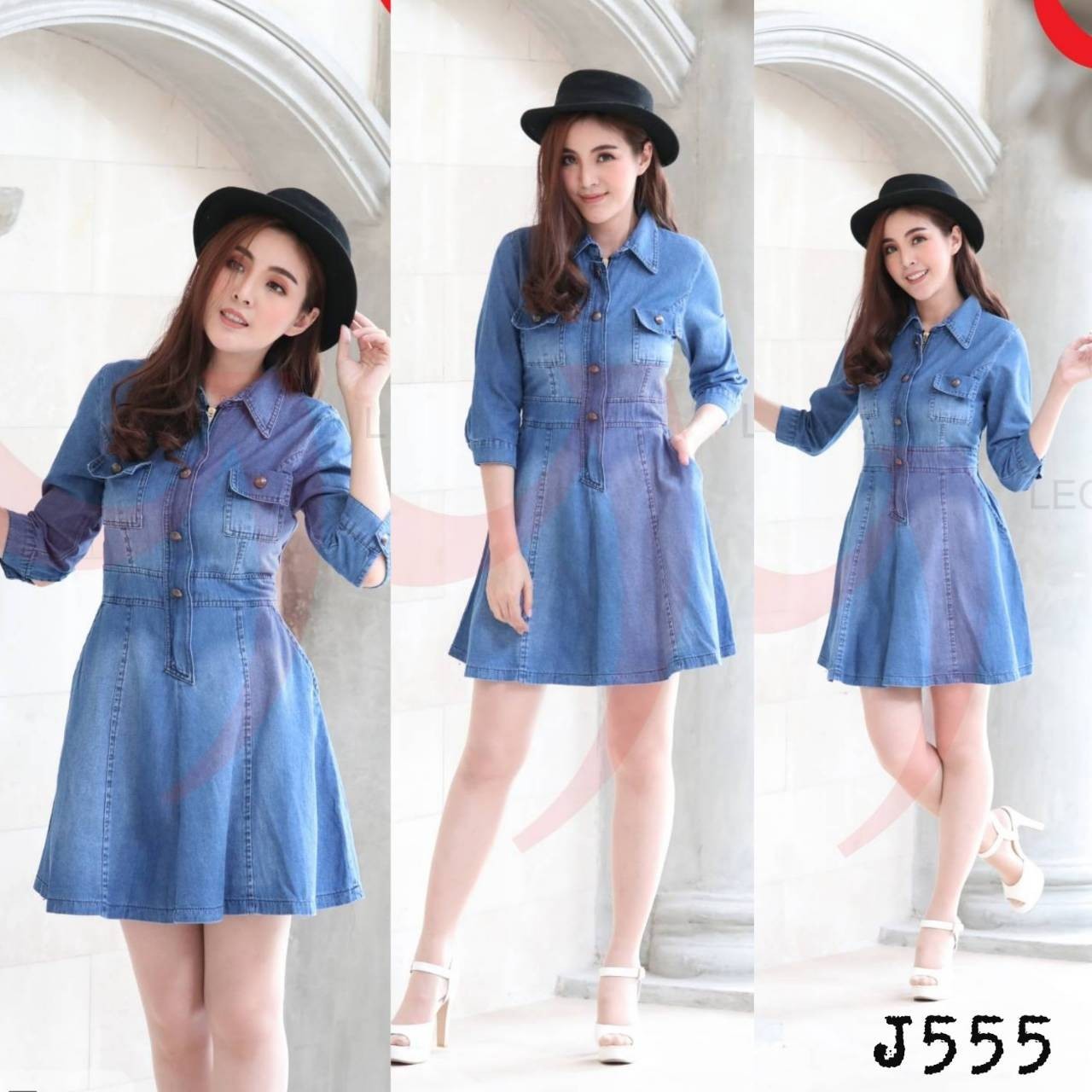 เดรสสั้้น J555 อ่อน