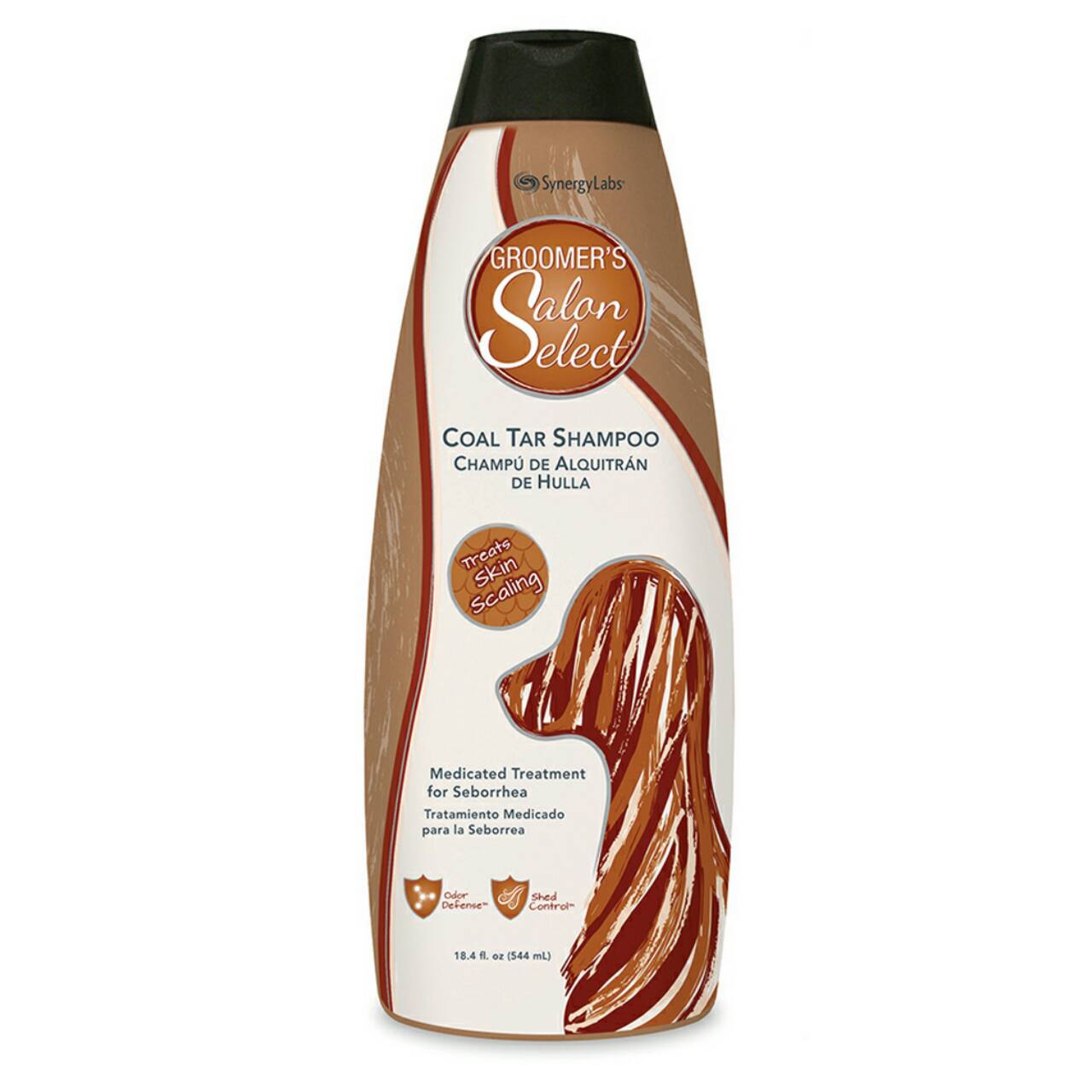 Groomer's Salon Select Charcool Tar shampoo 544 ml แชมพู กรูมเมอร์ ซาลอน ซีเล็ค สูตรรักษาโรคผิวหนัง 544 มล.