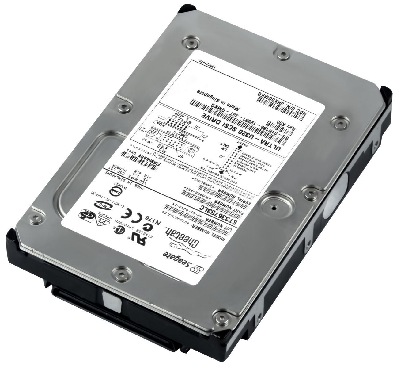Dell / Seagate 36GB 15000U/Min SCSI U320 80-pin 3.5'' HDD // 01R186 / ST336753LC (Used) // สินค้ารับประกัน โดย บริษัท อะไหล่เซิร์ฟเวอร์ จำกัด