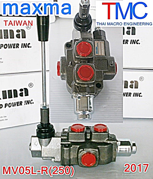 ไฮโดรลิคคอนโทรนวาล์ว(1แกน)maxma-MV05L-R(250) (35L/min)(4,600Psi/315Bar)