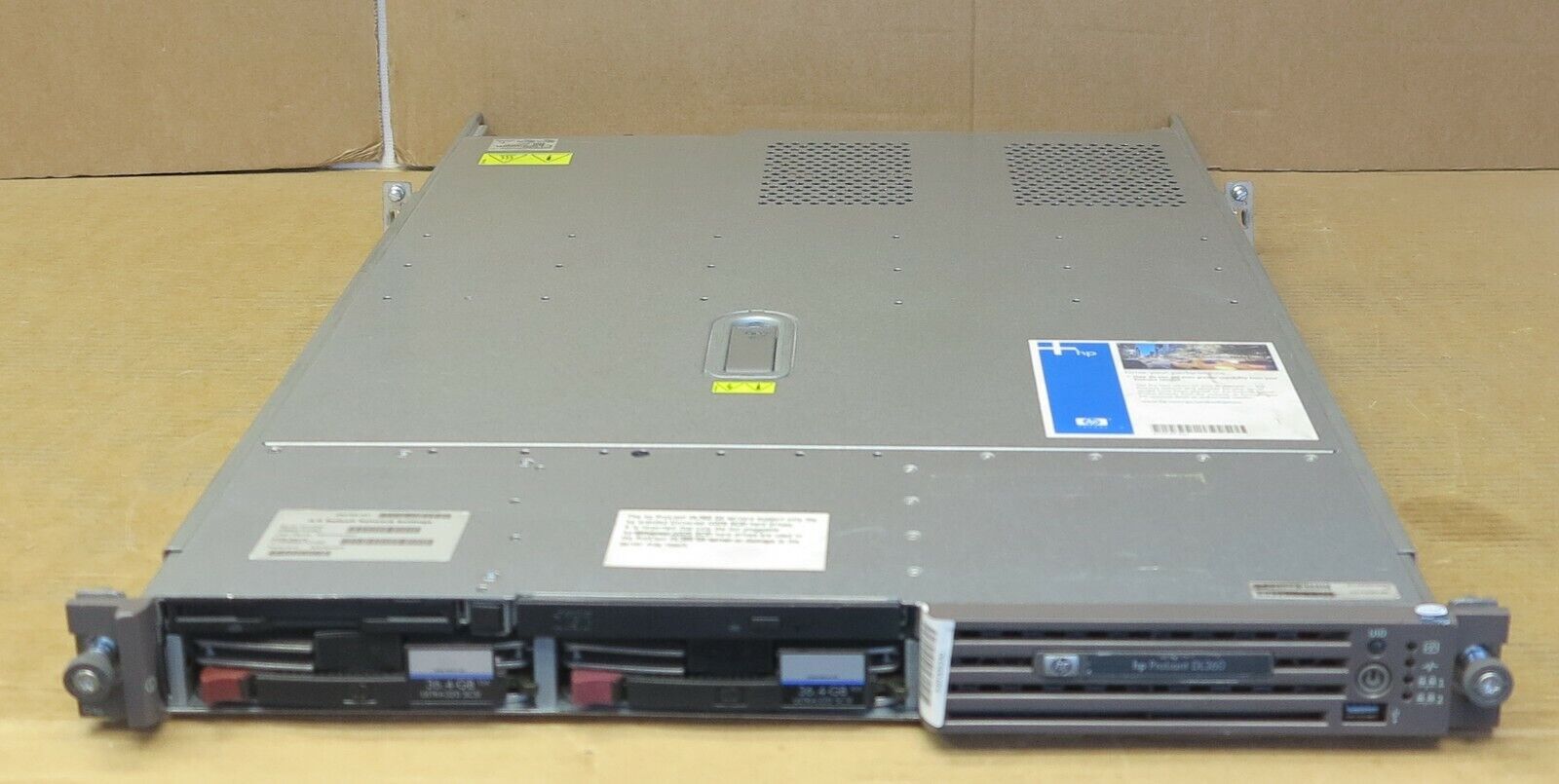 HP ProLiant DL360 G4 / CPU Xeon 3.60GHz / Ram 1GB PC2-3200R / No HDD / Power Supply 460W x2 / Card Smart Array 6i (Used) // สินค้ารับประกัน โดย บริษัท อะไหล่เซิร์ฟเวอร์ จำกัด