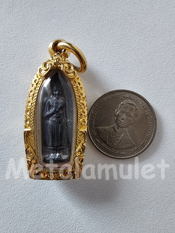 พระร่วงรางปืนหลังยันต์ เนื้อชินสังควานร