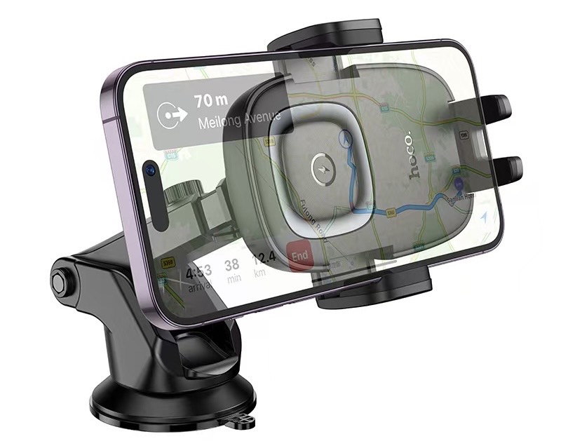 HW32 CROWN PUSH-TYPE WIRELESS CHARGING CAR HOLDER (CENTER CONSOLE)
