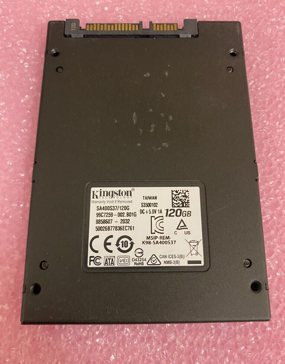 Kingston A400 120GB SATA III 2.5" Solid State Drive / SA400S37/120G // สินค้ารับประกัน โดย บริษัท อะไหล่เซิร์ฟเวอร์ จำกัด