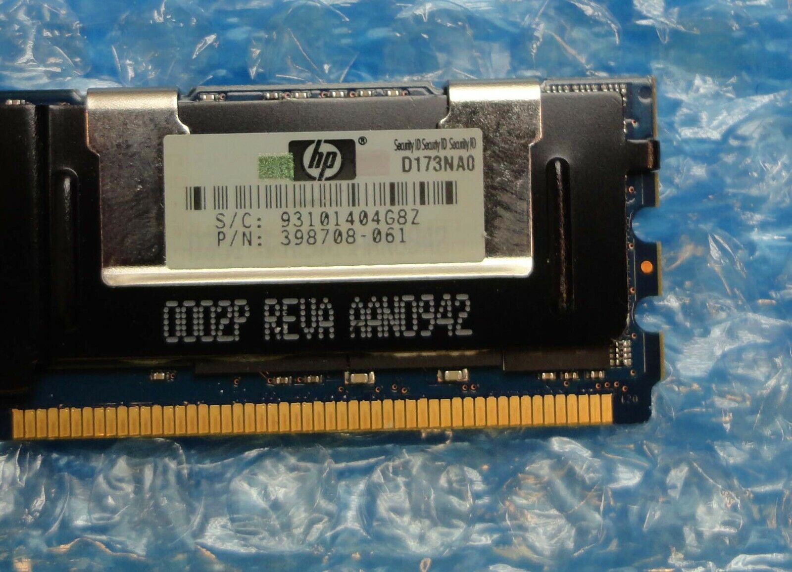 HP 4GB (2Rx4) PC2-5300F 667MHz 2Rx4 ECC DDR2 FBDIMM Server Memory // 398708-061 (Used) // สินค้ารับประกัน โดย บริษัท อะไหล่เซิร์ฟเวอร์ จำกัด