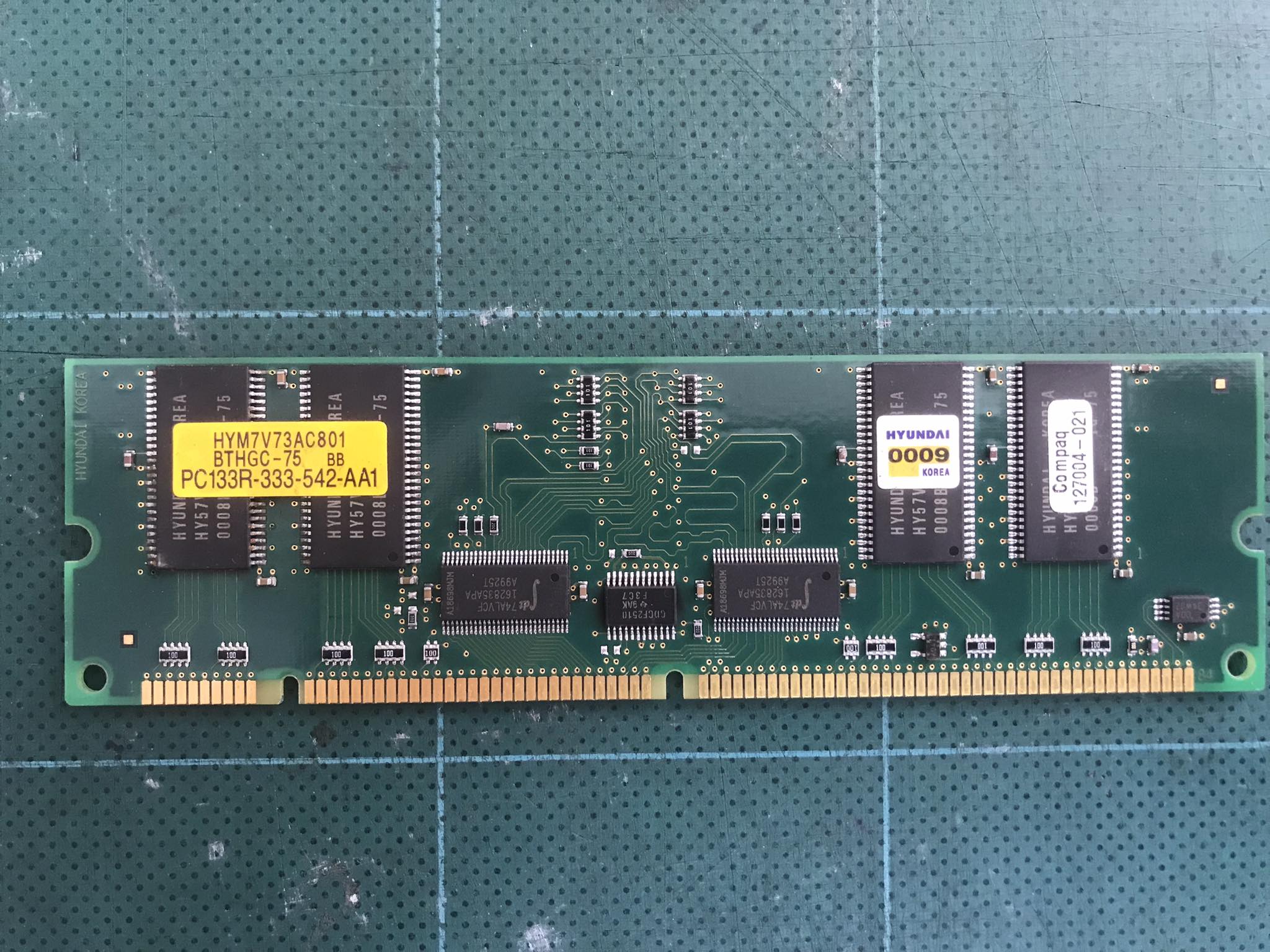 Compaq 64MB 133MHz PC133 ECC Registered CL3 168-Pin DIMM Memory Module / 127004-021 / HYM7V73AC801 // (USED) สินค้ารับประกัน โดย บริษัท อะไหล่เซิร์ฟเวอร์ จำกัด