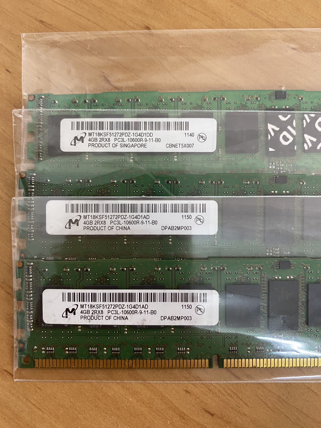 Hynix / Samsung / Micron 4GB 2Rx8 PC3L-10600R DDR3 1333Mhz ECC REG // M393B5273CH0-YH9 / MT18KSF51272PDZ-1G4 / HMT351R7BFR8A-H9 (USED) สินค้ารับประกัน โดย บริษัท อะไหล่เซิร์ฟเวอร์ จำกัด