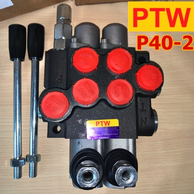 ไฮโดรลิคคอนโทรนวาวร์ (4หุน)PTW P40-2(2แกน)(40L.)(3,000-4,600PSI)