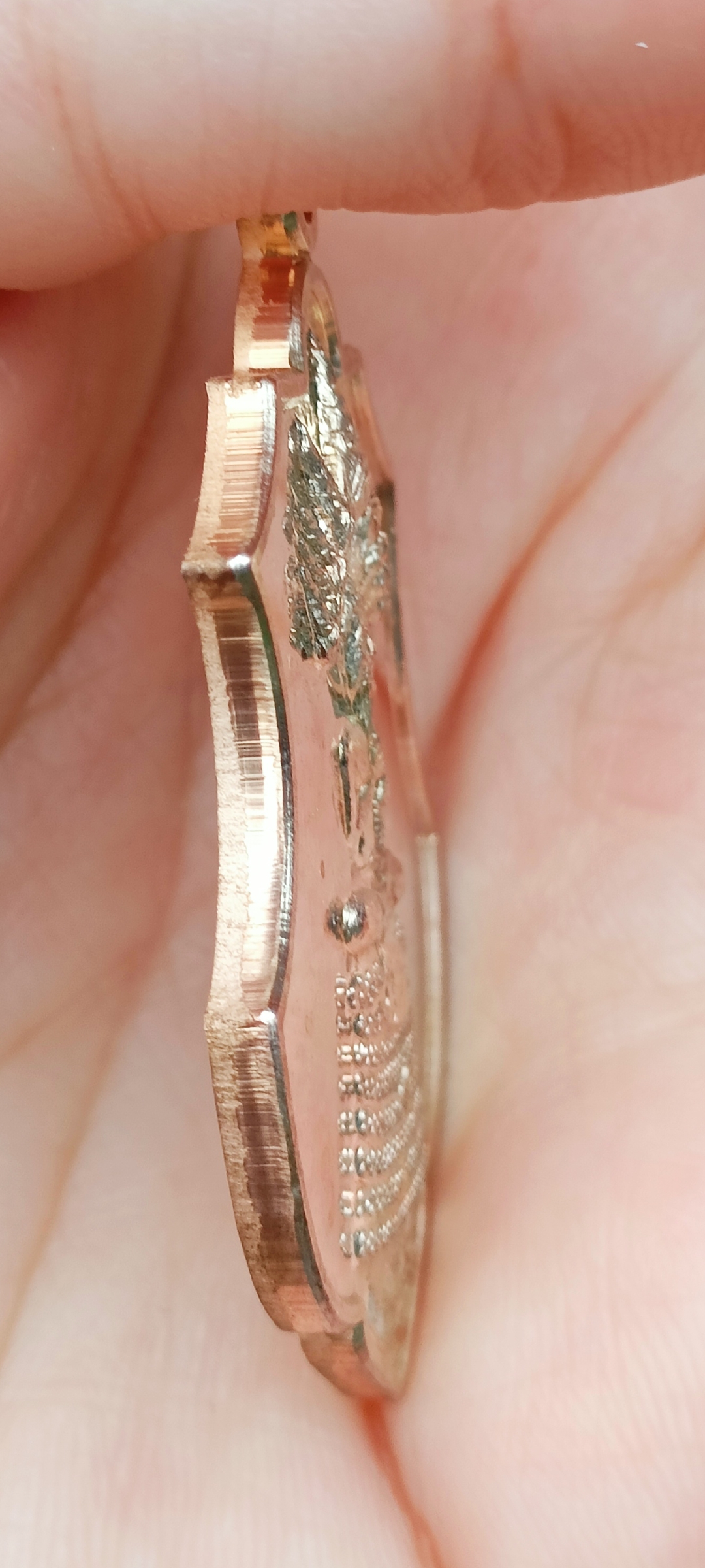 เหรียญพญาปู่อือลือ #รุ่นแรก พญานาคบึงโขงหลง จ.บึงกาฬ ปี 2556 เนื้อนวะ จำนวนจัดสร้าง 59 เหรียญ