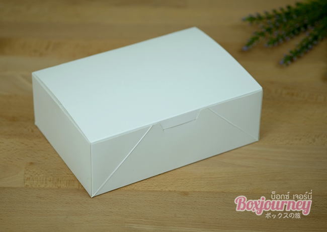 กล่อง POP UP ขนาด 13.7 x 19.7 x 6.7 ซม. สีขาวเคลือบกันซึม ไซส์ L