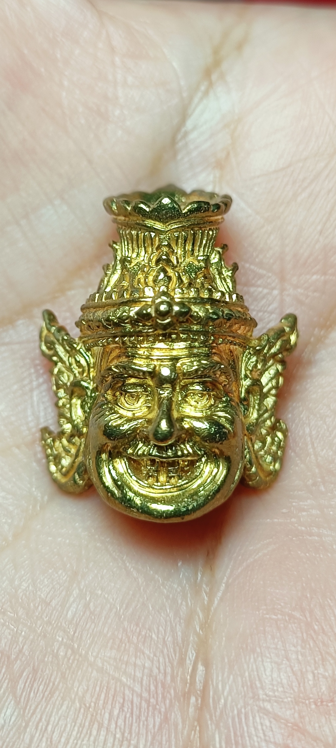 เศียรบรมครูปู่ฤาษี รุ่นบูชาครูปู่ฤาษี 108 ตน หลวงปู่แสน ปสนฺโน วัดบ้านหนองจิก เนื้อทองเหลือง ปี 2561