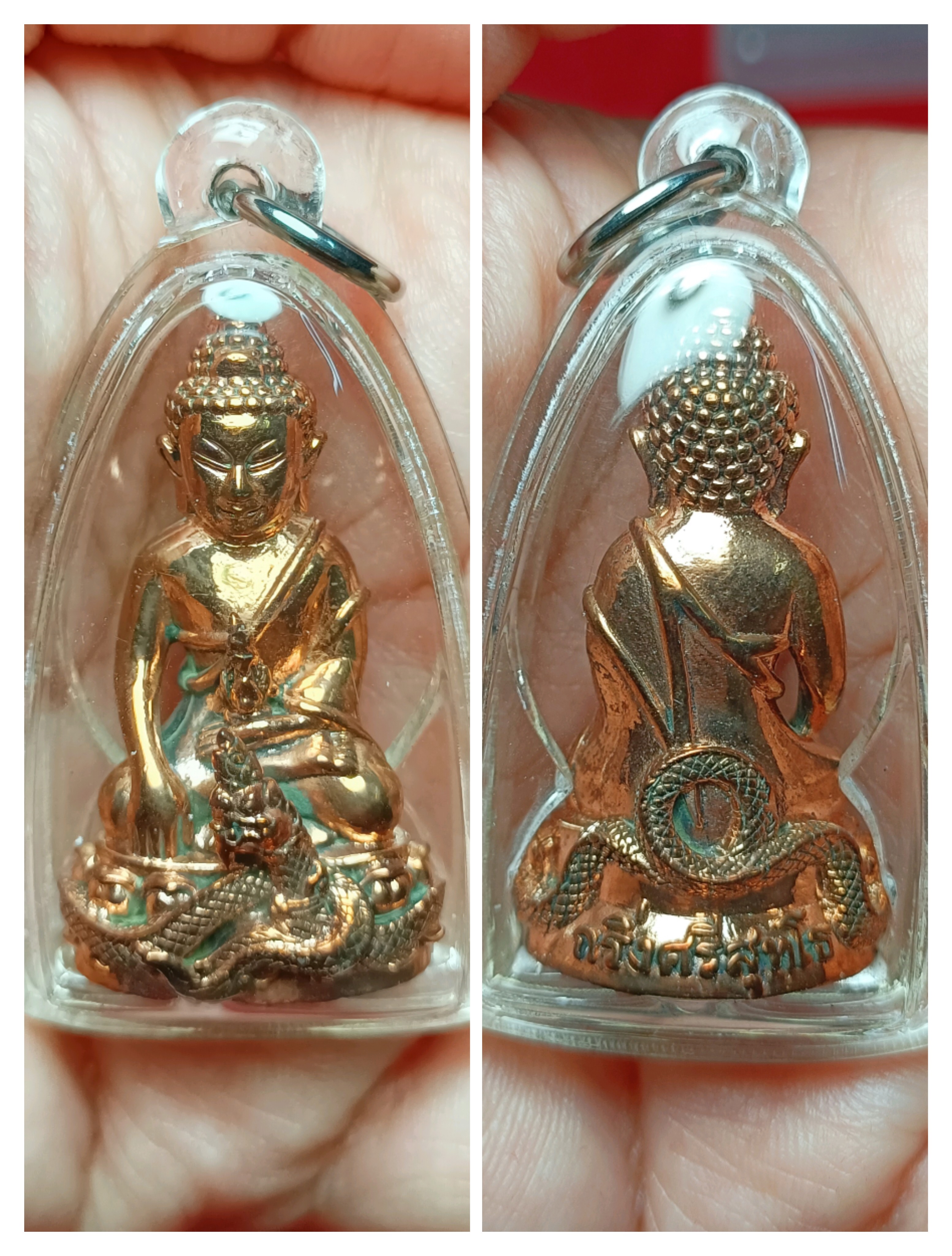 พระกริ่งศรีสุทโธ รุ่นอายุวัฒนะ 90 หลวงปู่คำบุ วัดกุดชมภู จ.อุบลราชธานี 2554 เนื้อสัตตะโลหะ ขนาดความสูง 4 ซม. ฐานกว้าง 2 ซม.