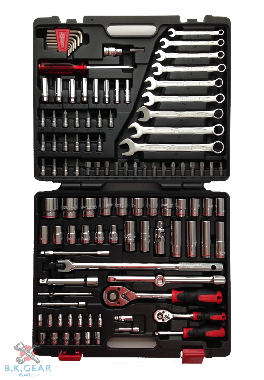 ชุดเครื่องมือช่าง บล๊อกชุด+ประแจชุด Hobayashi (โฮบายาชิ) 110 ชิ้น ส่งฟรี