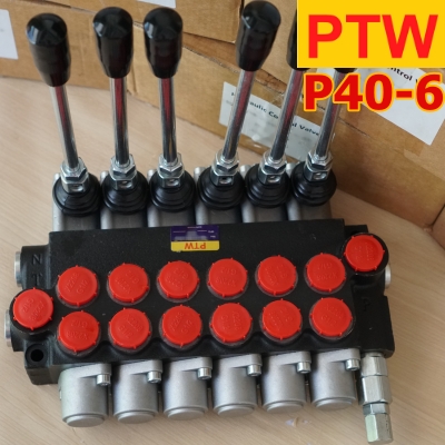 ไฮโดรลิคคอนโทรนวาวร์(4หุน) PTW P40-6(6แกน)(40L.)(3,000-4,600PSI)